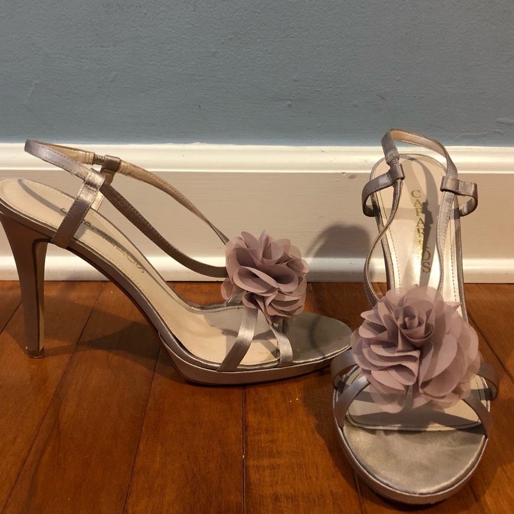 WORN ONCE! Caparros floral heel